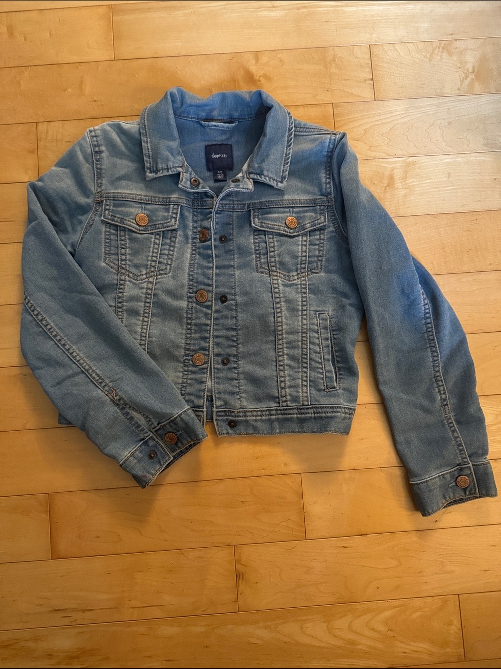 GAP Faded Light Blue Kids Denim Jacket